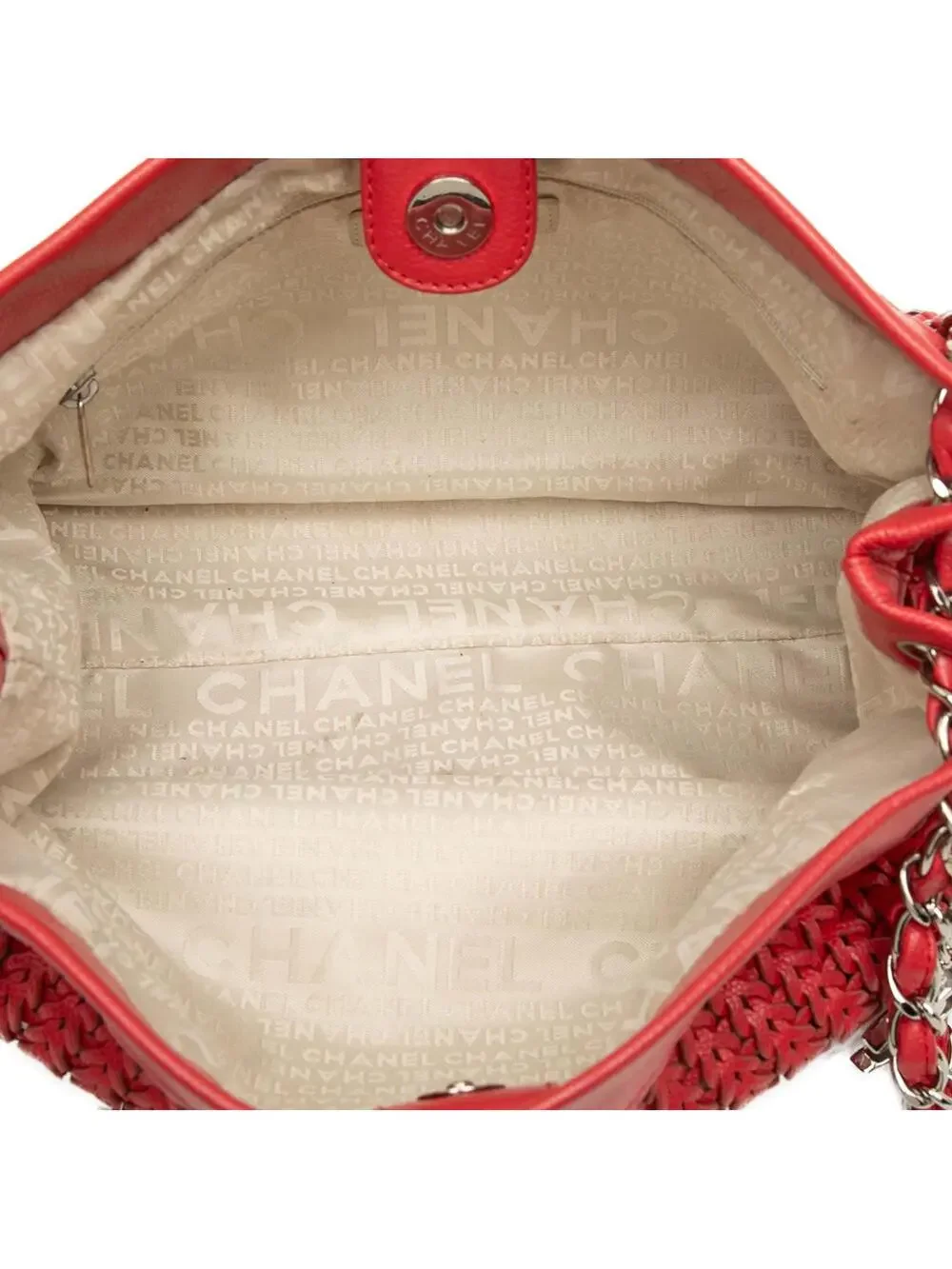 Chanel Woven Caviar Cc Charm Tote Pre- #339169C14B